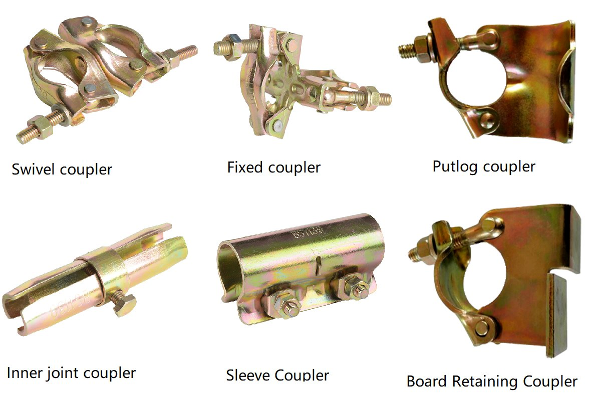 China Manufacturer Connector Swivel Coupler Clamp BS1139 British Type Clamp