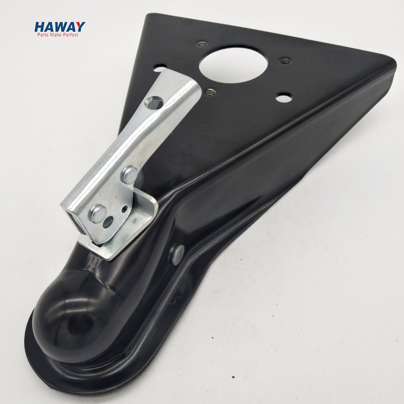 Heavy Duty Cast Adjustable Trailer Coupler 2-5/16 in, 12500lbs Capacity Channel-Mount Coupler