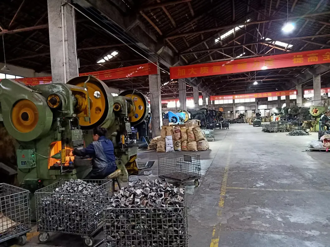 Scaffolding clamp workshop area
