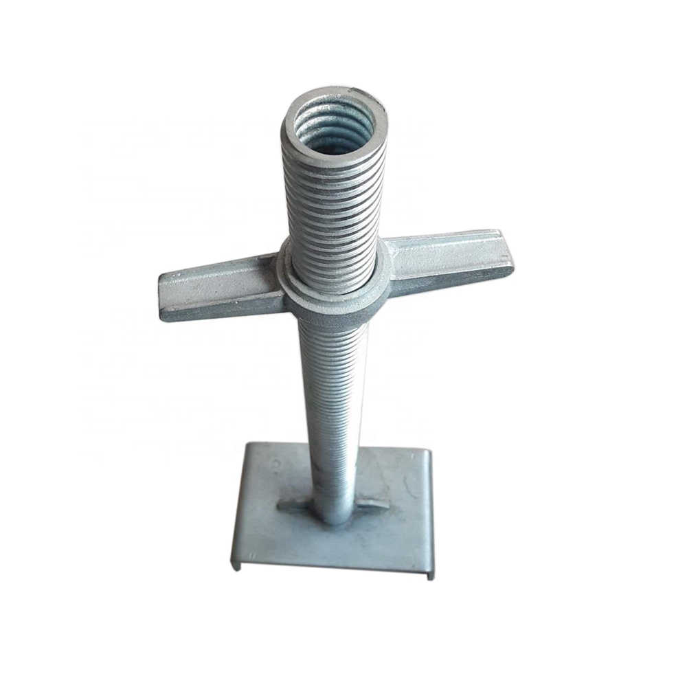 Steel Scaffolding Leveling Screw Jack Wing Nut Spinner Leveler Handle Legs for Office Building