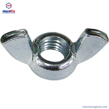 Carbon Steel Zinc Plated DIN315 M5 M6 M8 M10 M12 M16 M24 Butterfly Nut Brass Butterfly Wing Nut Tie Rod Wing Nut Wing Nut Driver Steel Nut