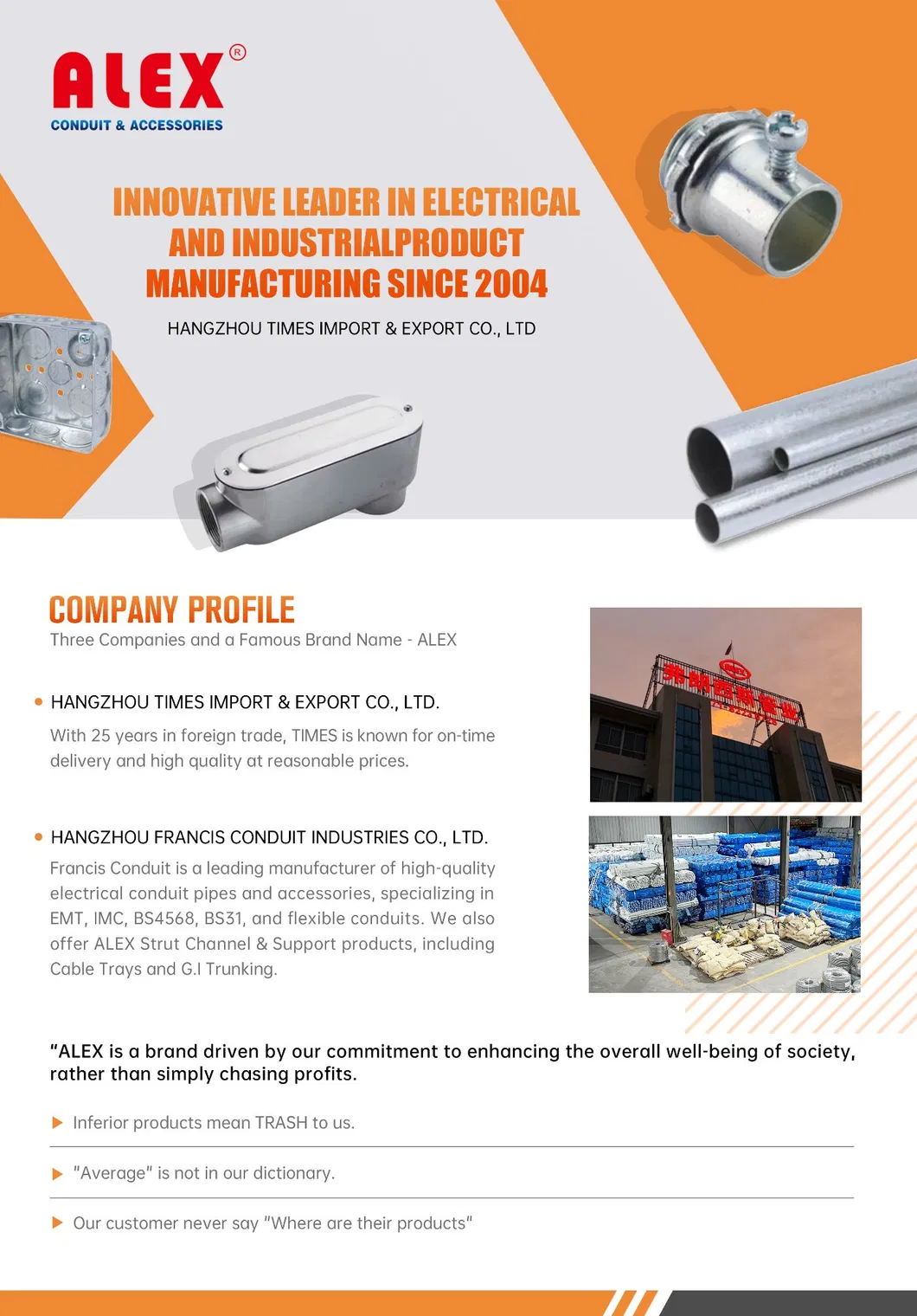 China Origin EMT Pipe Fitting Terminal Coupler