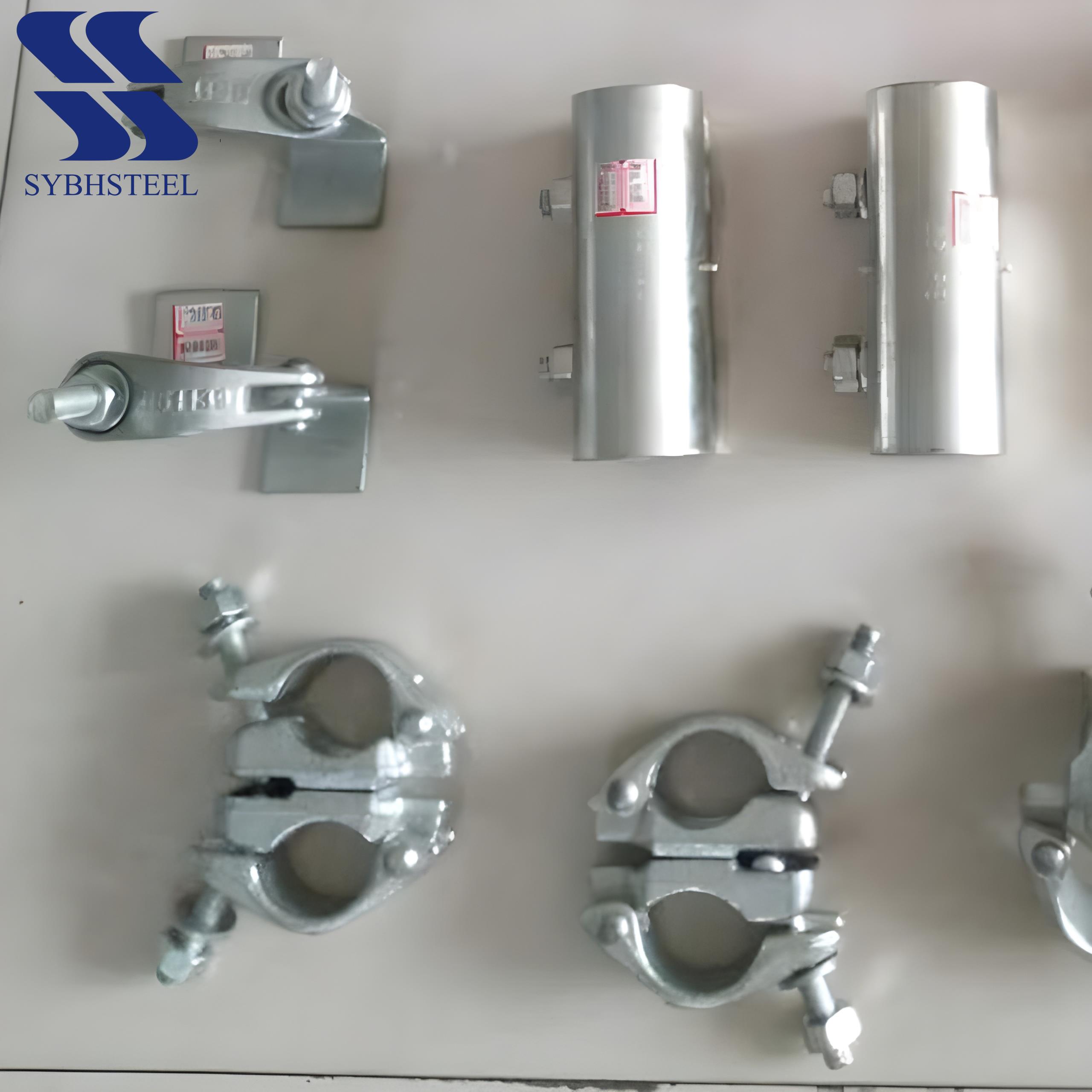 0.98kg Double Scaffolding Pallet Formwork Coupler BS Clamps Fix Coupler Board Retaining Clamp Scaffold Beam Ladder Clamp