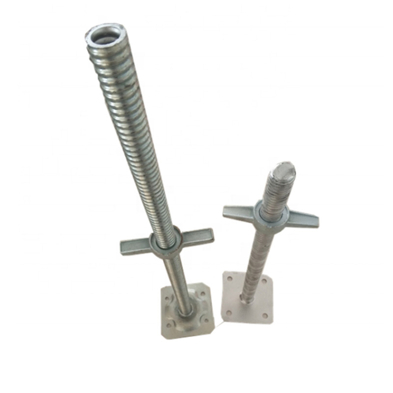 Adjustable 600mm Scaffolding Jacking Nut Hdg Adjustable 4x4 Flat Plate Base Jack