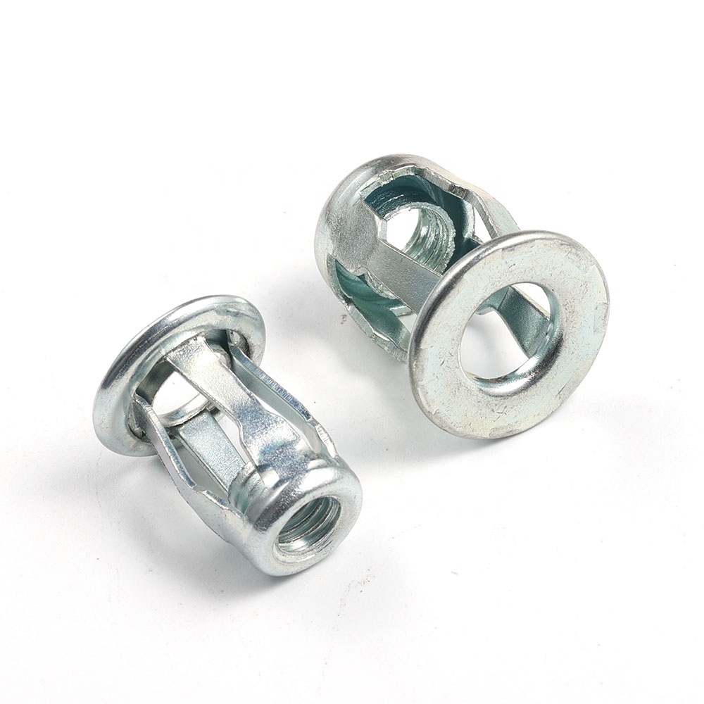 WXSNY Heavy Duty Steel Jack Nuts Petal Rivet Nuts M4 M5 M6 M8 for Thin Plastic Wood Plate Fastening Hardware Factory
