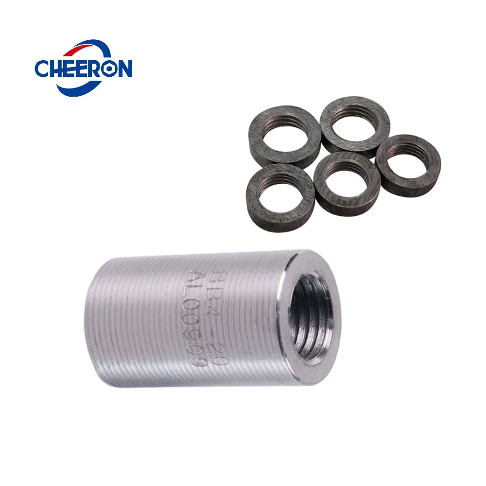 Heavy-Duty Thread Coupler Reinforcing Rebar Splicing Coupler with Lock Nut for Sale