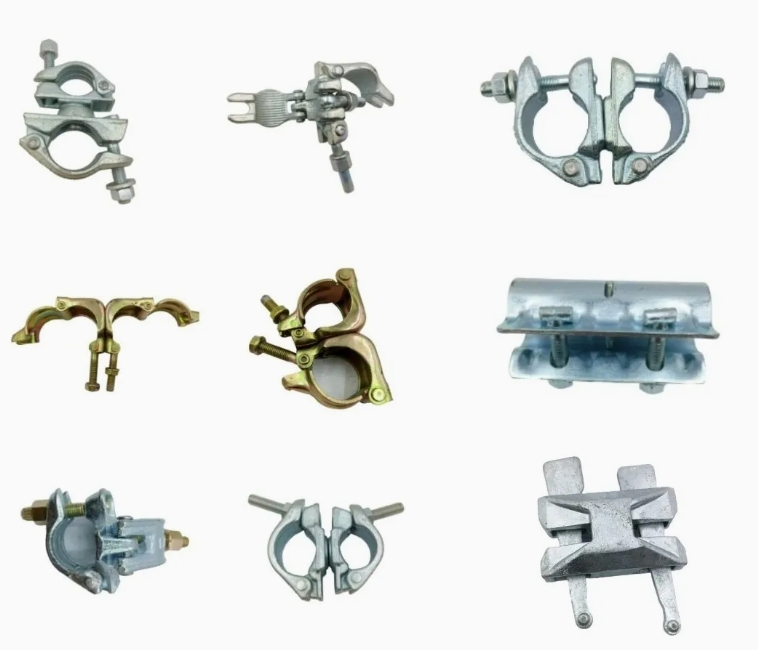 Scaffold BS1139/En74 48.3mm British Drop Forged Pressed Type Pipe Joint Coupler Beam Double Right Angle Swivel Scaffolding Clamp