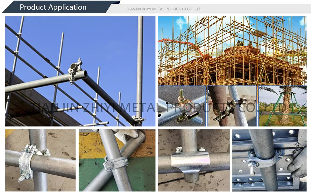Construction Pipe Fittings Tubular Scaffolding Heavy Duty Gravlock Girder Coupler Fixed Beam Clamp