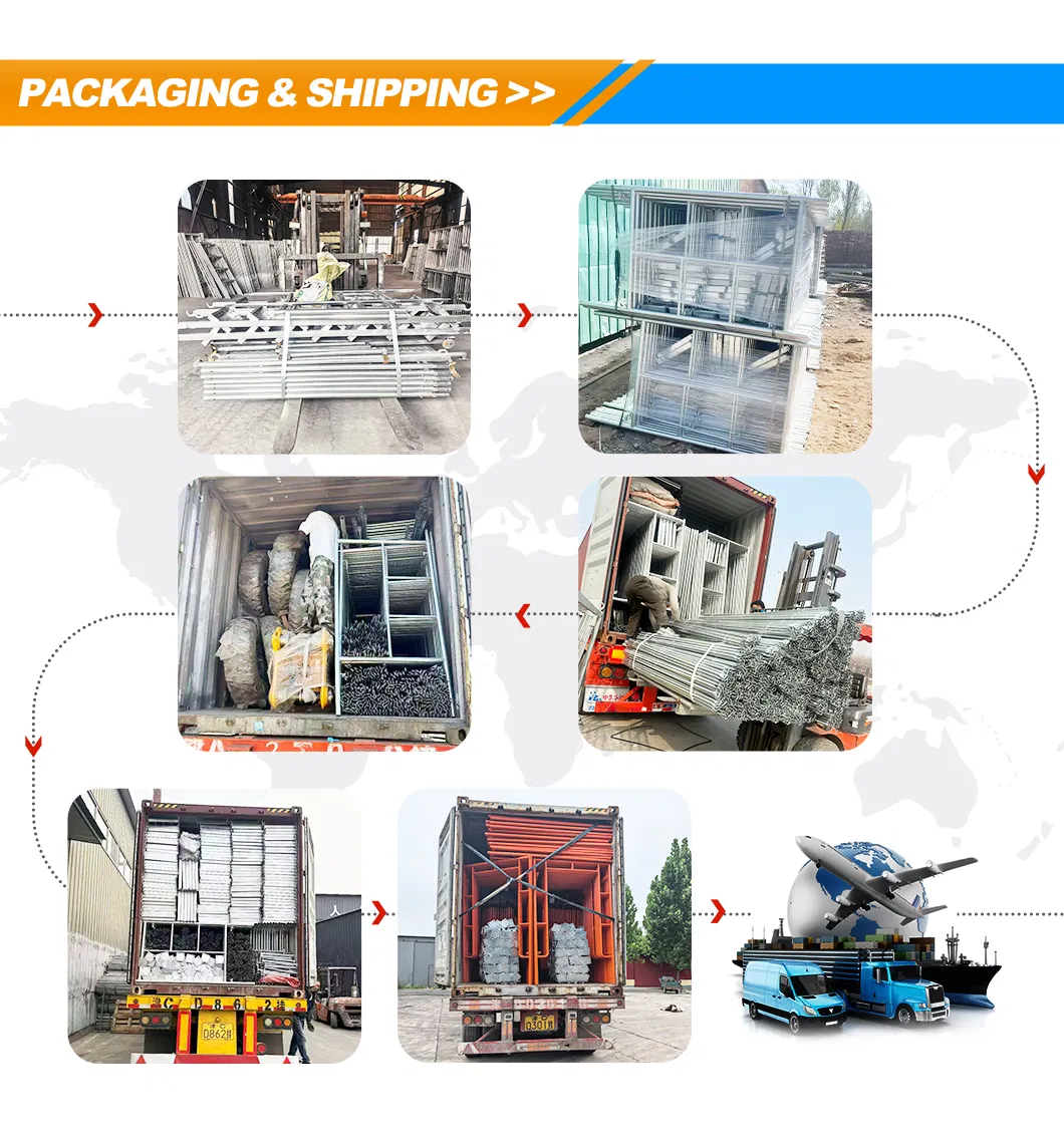 Scaffolding Packaging and Shipping Process