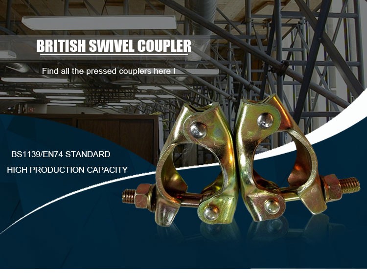 Forged Swivel Tube and Band Plate Single Types Couplers Double Scaffolding Brc Gravlock Girder Board Retaining Clamp Coupler