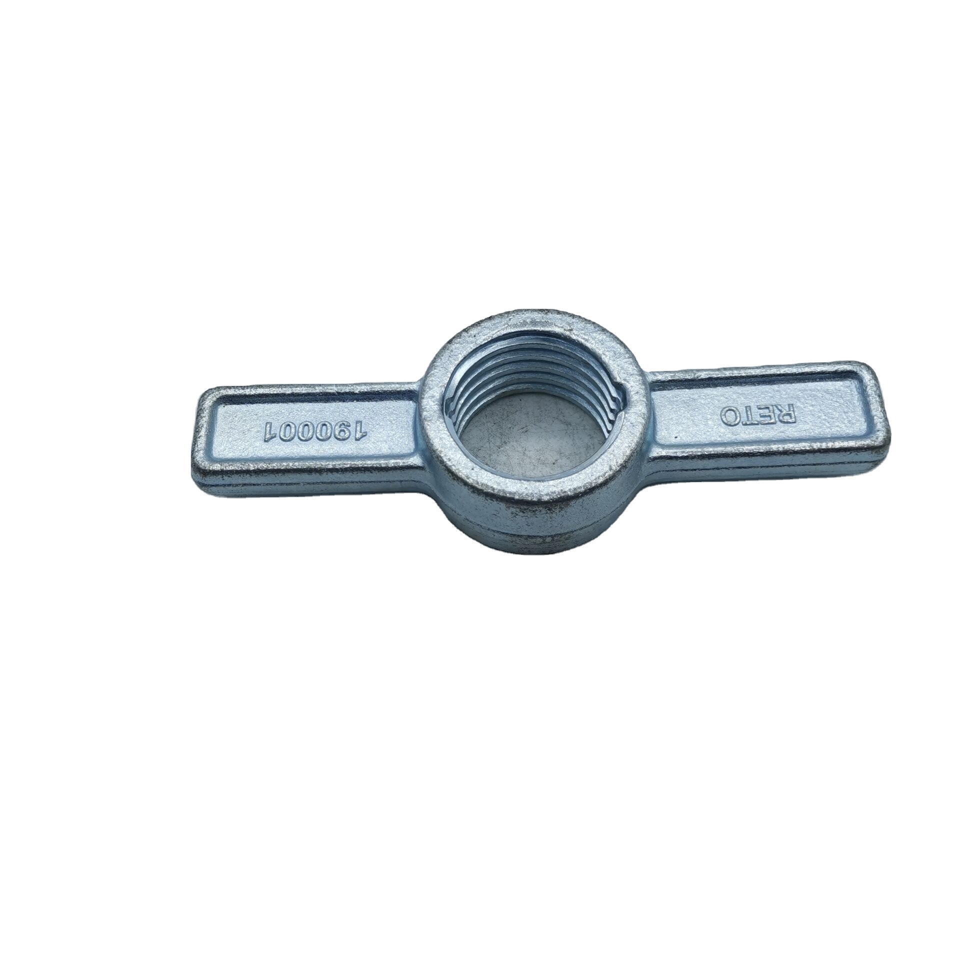 Adjustable Drop Forged Hot Dip Galvanized Q235 Steel Construction Clamp Scaffolding Ladder Parts Screw Jack Nut Handle Accessory