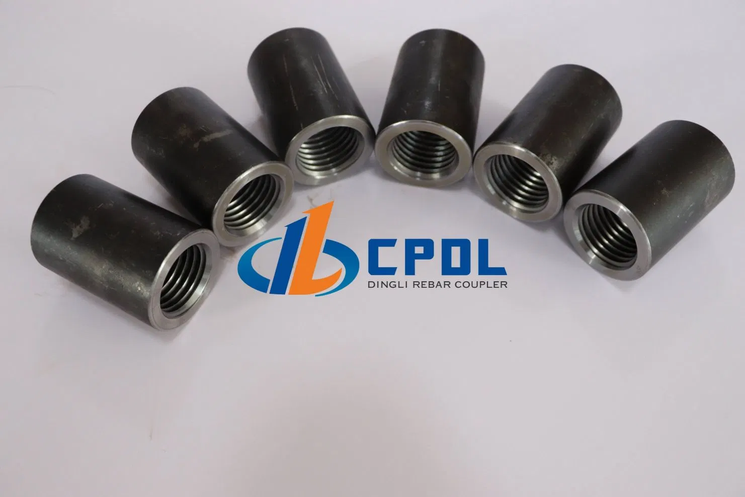 16mm 18mm 20mm Steel Rebar Coupler Upsetting Rebar Coupler Carbon Steel Rebar Upset End Connecting Sleeve Joint