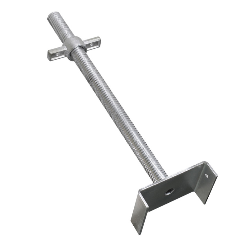 Adjustable 600mm Scaffolding Jacking Nut Hdg Adjustable 4x4 Flat Plate Base Jack
