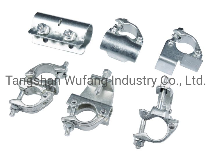En74 Forged Scaffold 90 Degree Right Angle Clamps Fixed Coupler Double Couper