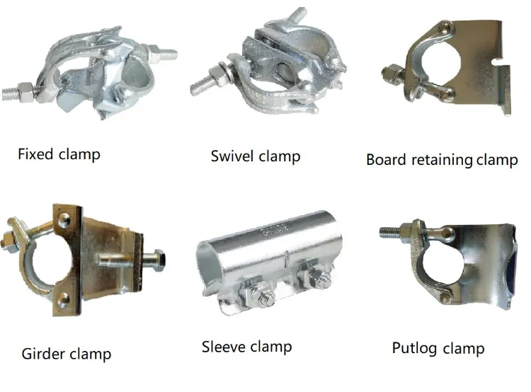 British Type Drop Forged Double Scaffolding Coupler Swivel Scaffolding Clamp Product Image 1