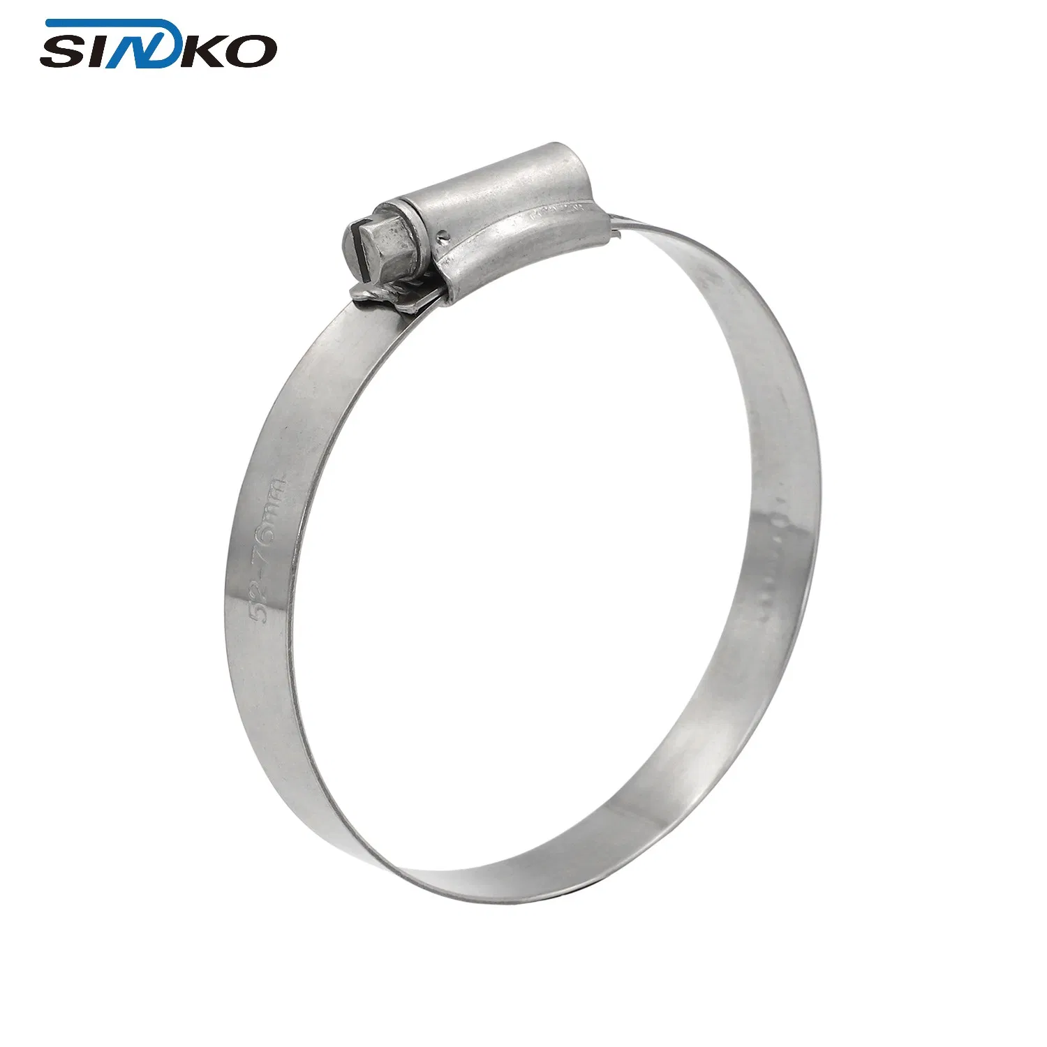 British Type Stainless Steel Hose Clamp with Swivel Fastener Design