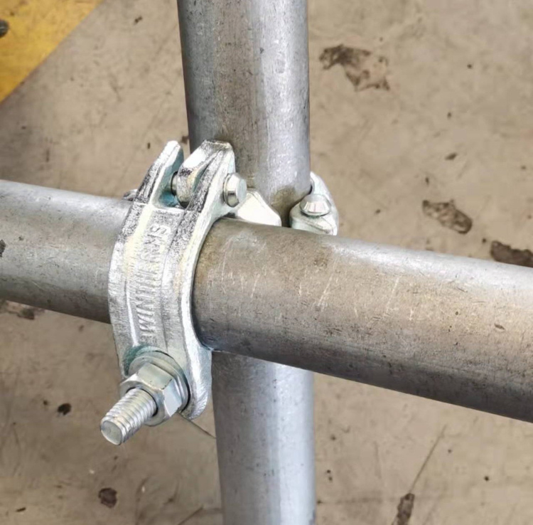 Easy Scaffold 48.3mm British Drop Forged Pressed Type Pipe Joint Coupler Beam Double Right Angle Swivel Scaffolding Clamp Scaffolding Plank Clamp