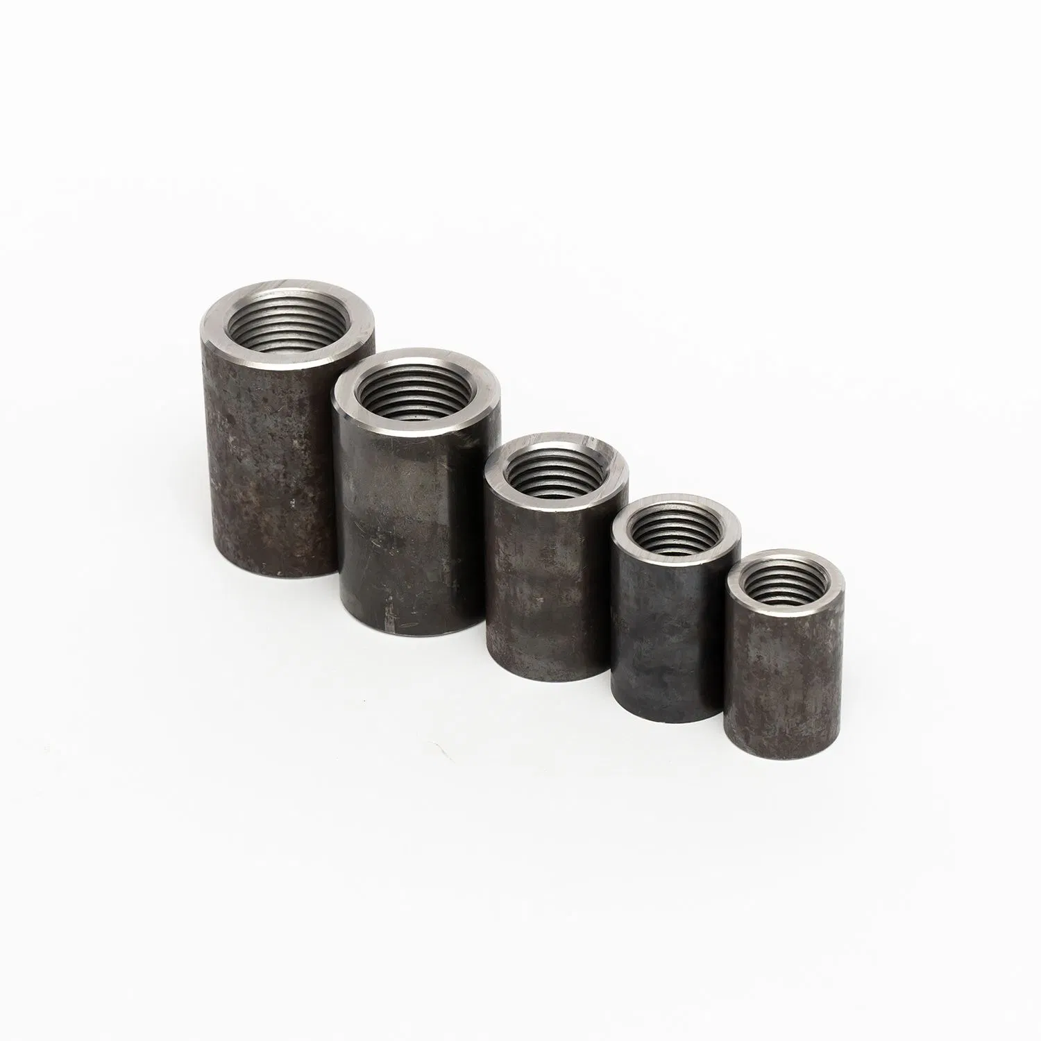 16mm 18mm 20mm Steel Rebar Coupler Upsetting Rebar Coupler Carbon Steel Rebar Upset End Connecting Sleeve Joint