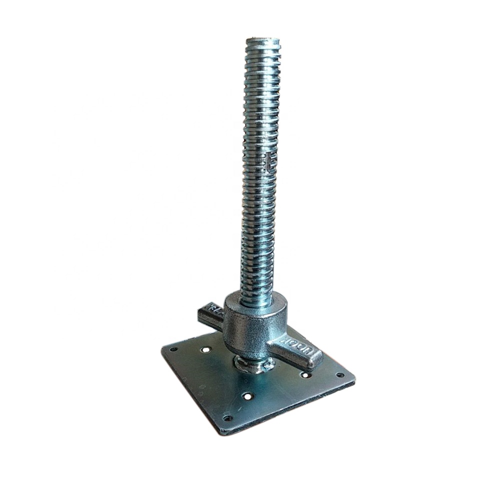 Steel Scaffolding Leveling Screw Jack Wing Nut Spinner Leveler Handle Legs for Office Building