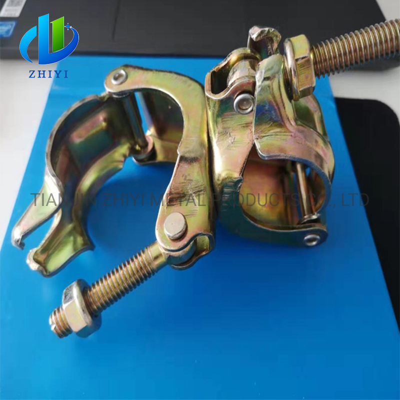 German Type Drop Forged Steel Fixed Right Angle Clamp/ Double Coupler Drop Forged 360 Degree Swivel Clamp/Coupler for Tube and Fittings Scaffold/Scaffolding