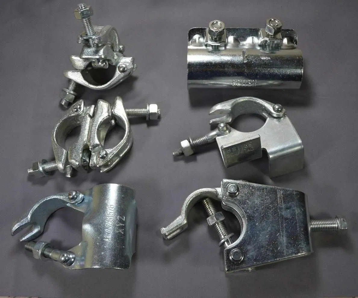 Brazil Type Right Angle Fix Load Capacity Board Retaining Double Scaffolding Pressed Swivel Coupler with Electroplating