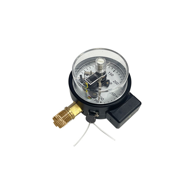 CE Certification 50mm Electric Contact Pressure Gauge 0-300 PSI, Black Iron Semi-Steel Radial Manufacturer, Factory