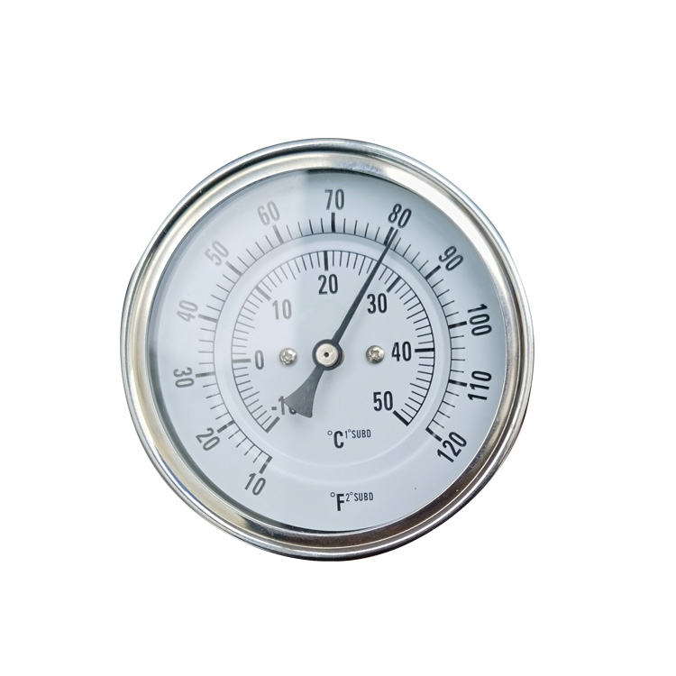 OEM Back Connection Mounted Stainless Steel Bimetallic Thermometer - Reliable Temperature Measurement from China Suppliers and Factory Manufacturers, Supplier