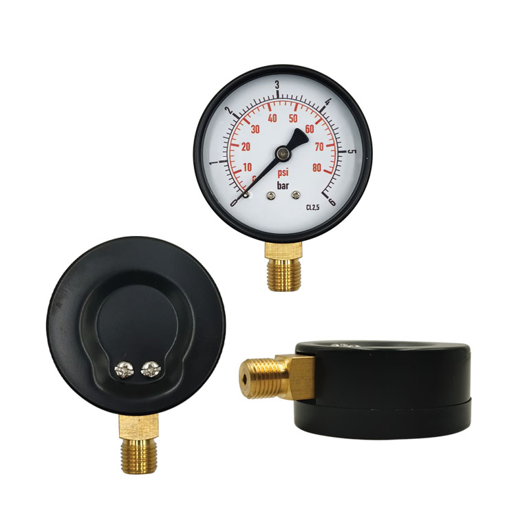 CE Certification 2.5 Black Steel Mechanical Pressure Gauge – Reliable Air Manometer from China Suppliers and Factory for Industrial Use Manufacturer, Factory