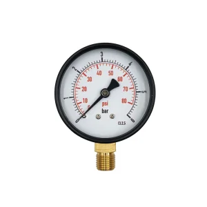 2.5 Black Steel Mechanical Pressure Gauge
