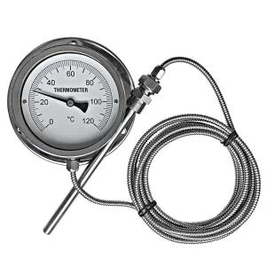 China Bottom Mounted Remote Reading Capillary Thermometer