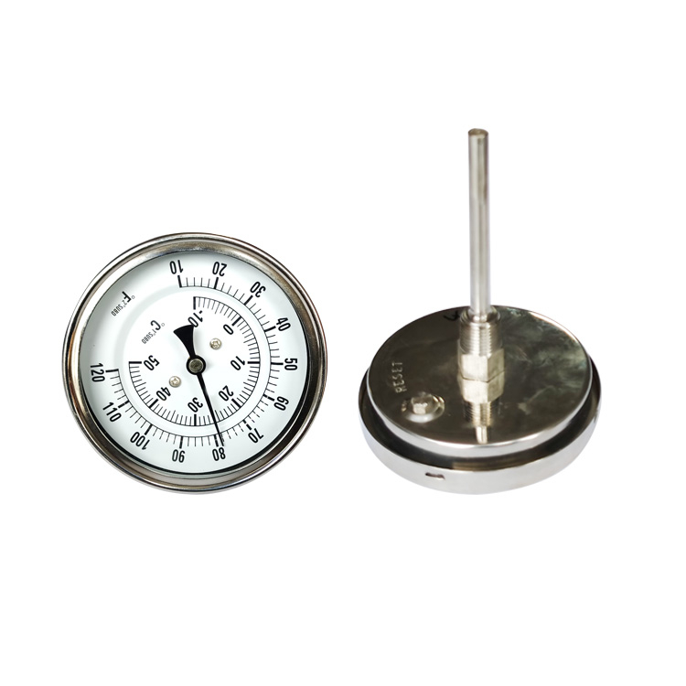 OEM Back Connection Mounted Stainless Steel Bimetallic Thermometer - Reliable Temperature Measurement from China Suppliers and Factory Manufacturers, Supplier