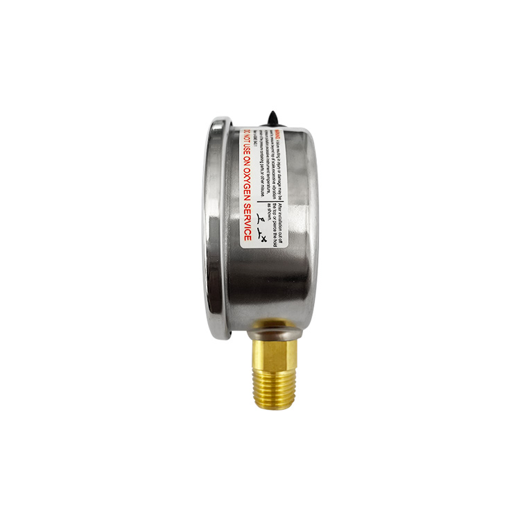 CE Certification China 2.5 Oxygen Pressure Gauge 0-16 Bar | Brass Bottom Connection | Factory Direct Suppliers Manufacturers, Factories