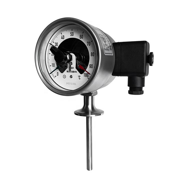 China Bottom Mount Stainless Steel Electrical Contact Bimetal Thermometer Manufacturers, Suppliers