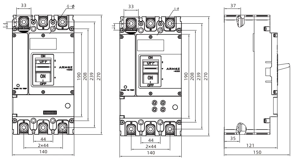 ARM6Z Manual Operation Installation Drawing