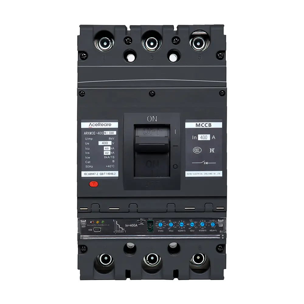 China Factory Suppliers ARM3E Series Adjustable Molded Case Circuit Breaker 400V/690V 400A 3/4 Poles LSIG Trip Unit