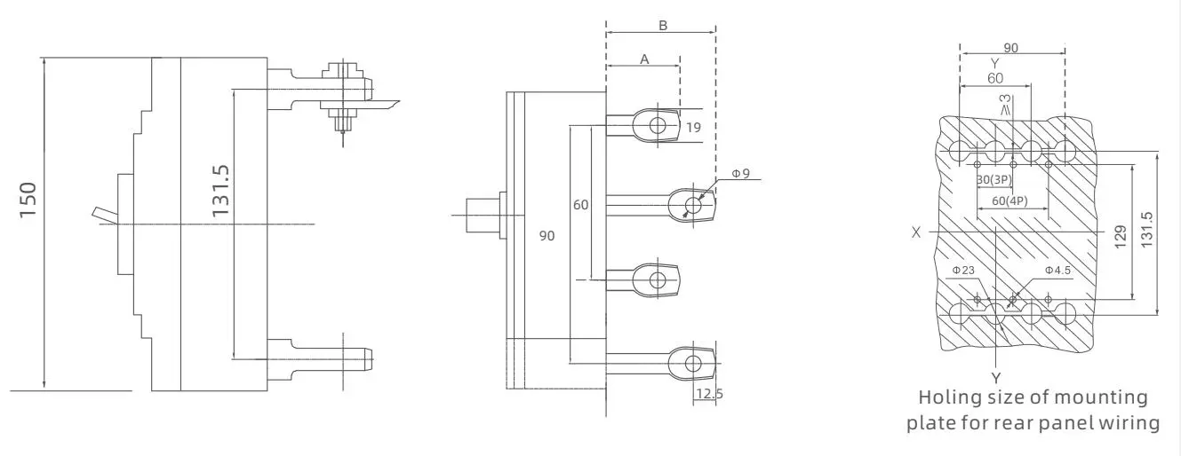 Rear panel wiring schematic