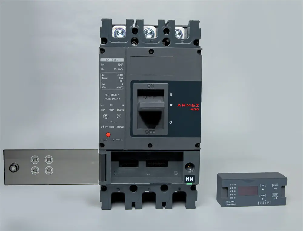 China Suppliers Factory ARM6Z-400-3300 MCCB 400VAC 400A 3 Poles with LCD Display for Remote Control