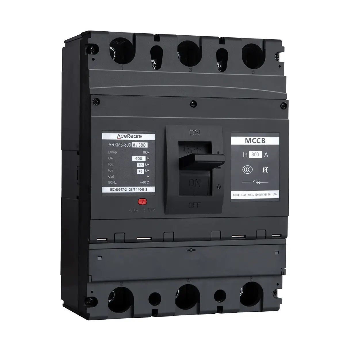 China Suppliers Factory ARXM3 Series Thermal Magnetic Breaker 400V/690V 320A-800A 3P/4P