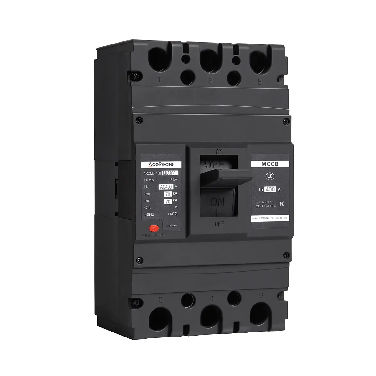 China ARXM3 Series Thermal Magnetic Moulded Case Circuit Breakers 400V/690V 3/4 Poles - 100A to 400A Suppliers Factory
