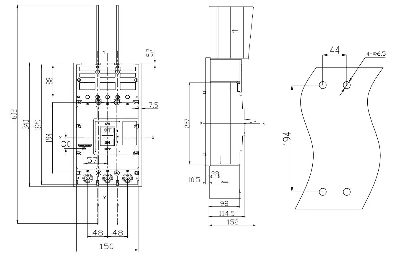 ARM6HU-400-3300 Dimensions