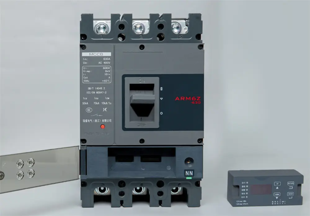 Wholesale ARM6Z-630-3300 liquid crystal type remote control mccb 400VAC 630A 3 PolesLcd Screen of Mccb Manufacturers, Factory