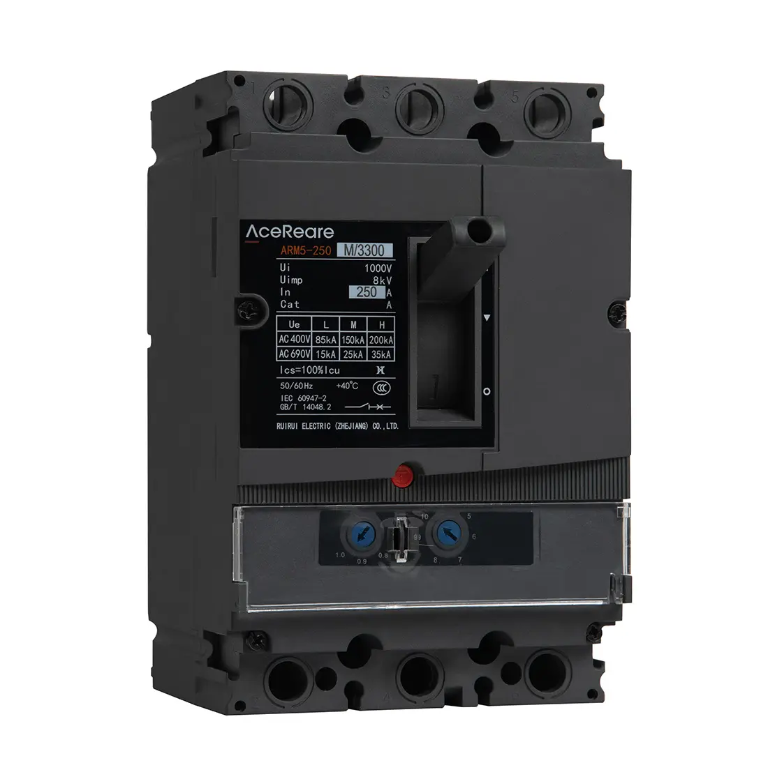 China High Circuit Breaking Capacity MCCB 200kA from China Suppliers - Thermal Adjustable Type 125A to 250A, 3/4 Poles Factory Suppliers, Factory