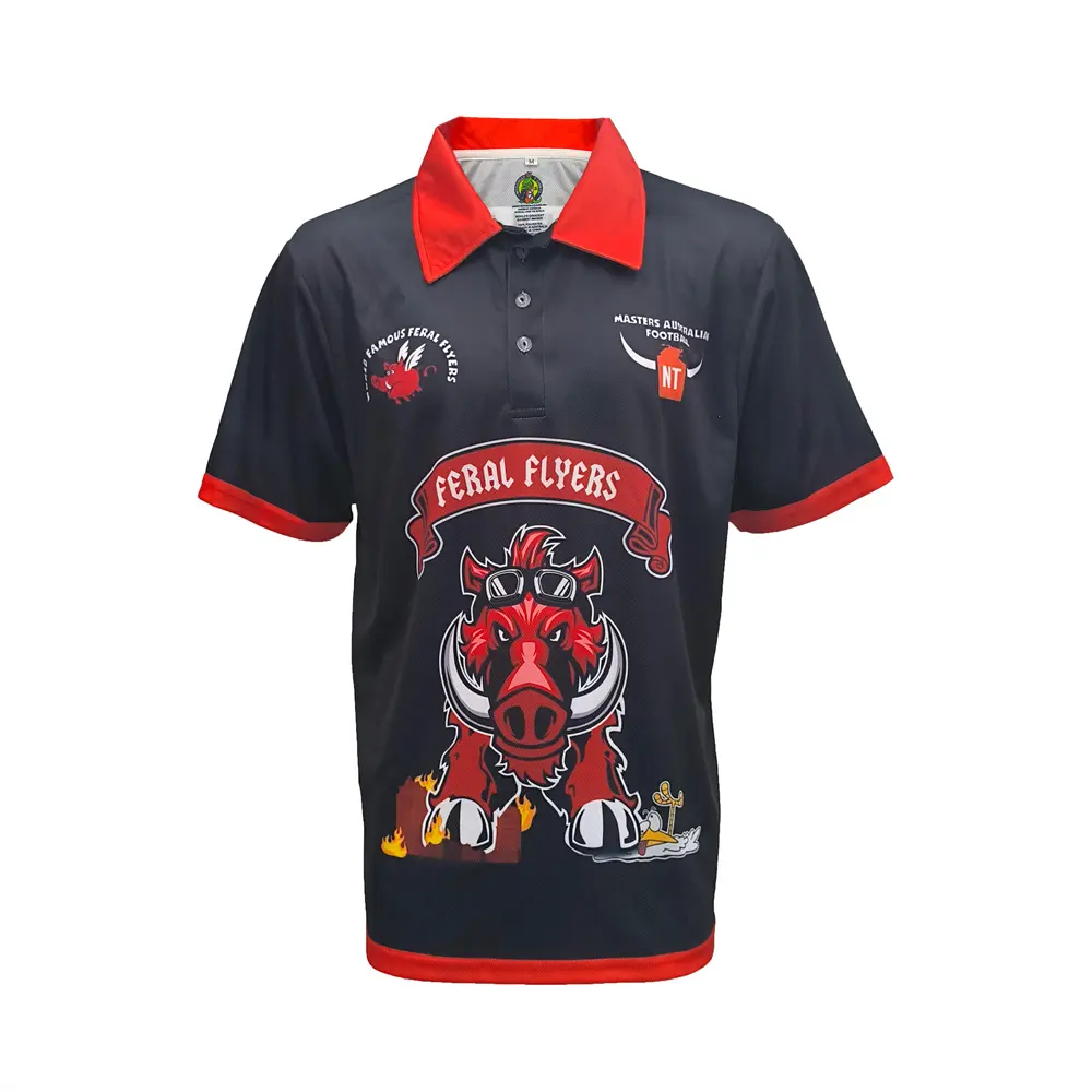 Custom Graphic Sports Polo – Sublimated Design, 100% Polyester Personalized