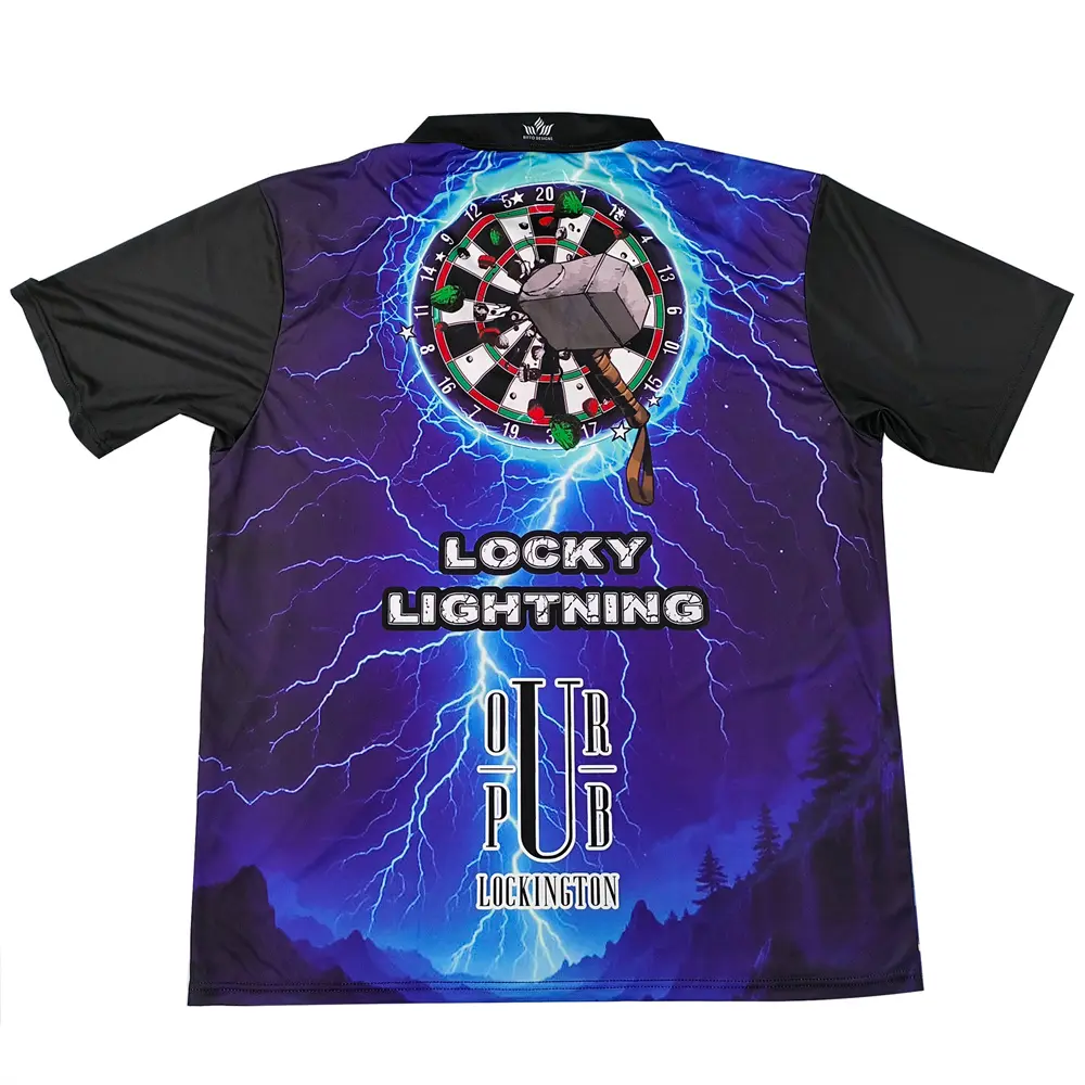Custom Viking Themed Sublimation Print Polo Shirt - Breathable Polyester Team Uniform Personalized Logo/Name Short-Sleeve Top