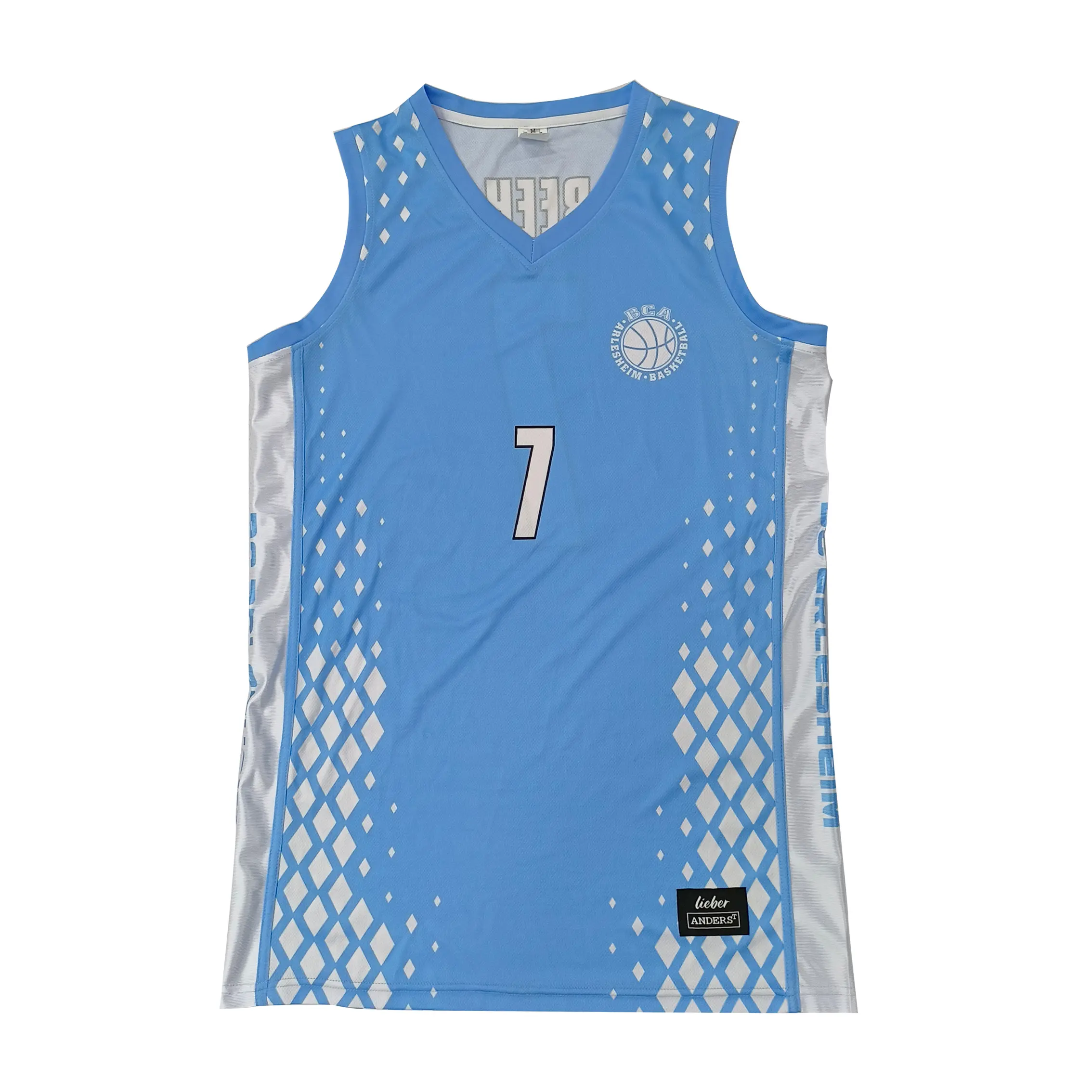 Custom Men's Basketball Uniform for Club Team Breathable Jersey Sets Custom Basketball Jersey
