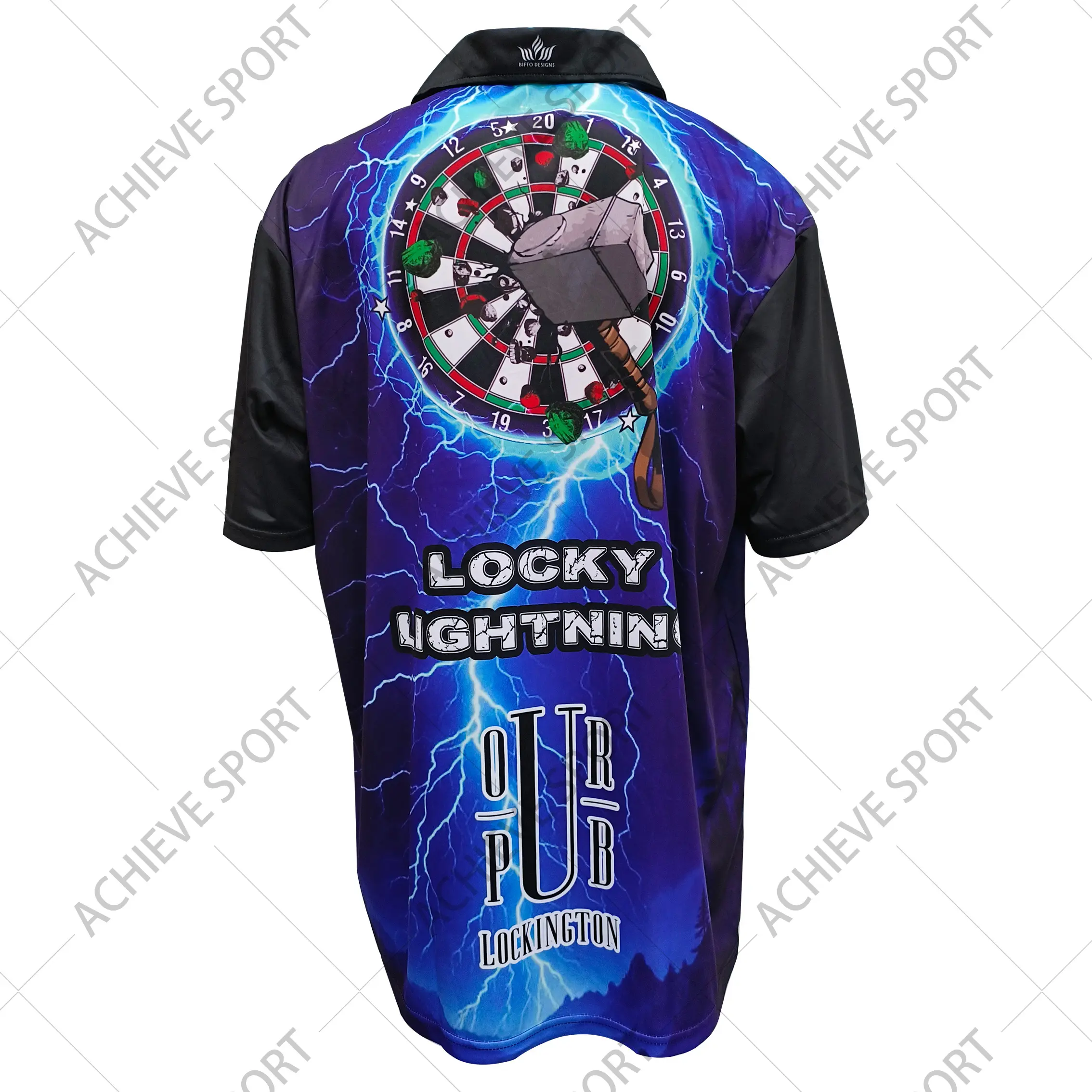Custom Sublimated Sports Polo Shirt for Darts Teams | Performance Polo