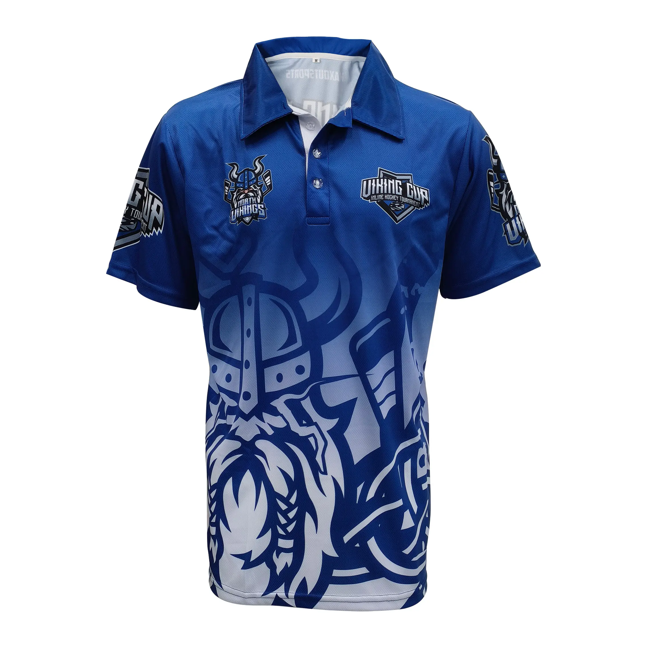 Custom Men's Sublimation Polo Shirt 100% Polyester Short Sleeve
