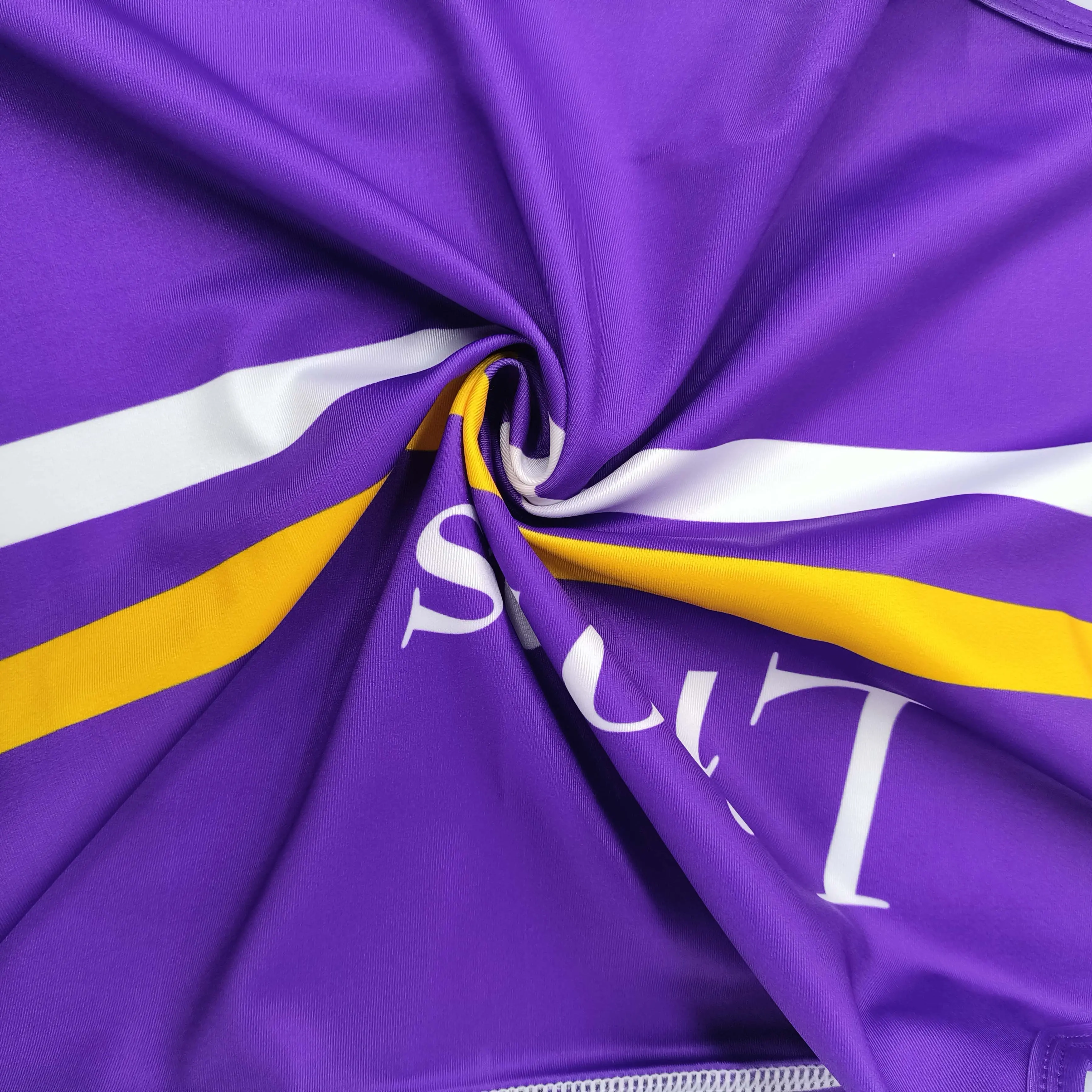 Custom Purple and Yellow Color Block Lions Quick-Dry Sports Tank Top Product, Products