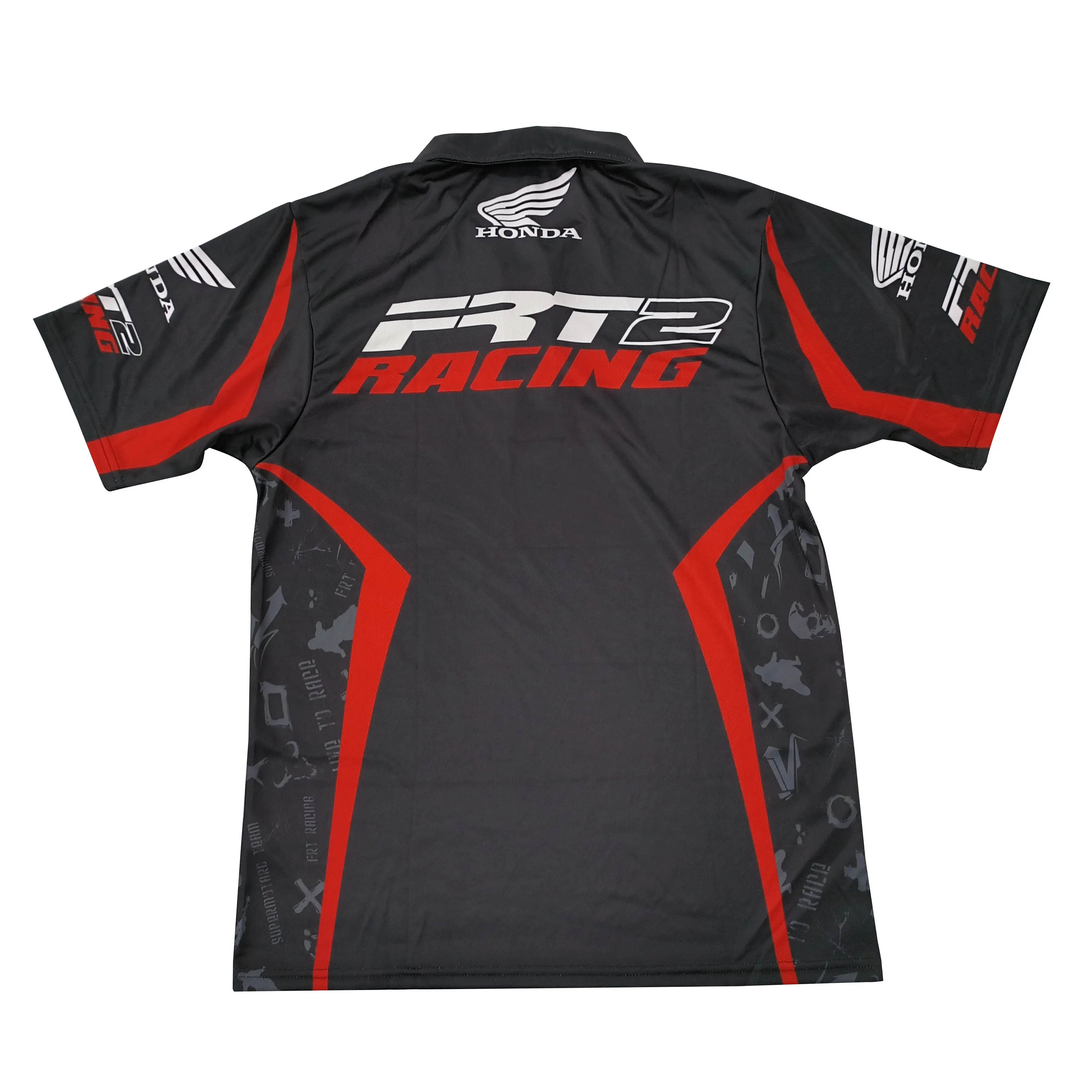 Custom Heat Sublimation Printing Mens 3 Button Polo T Shirt Quick Dry Fit 100% Polyester Breathable Polo Shirts-1