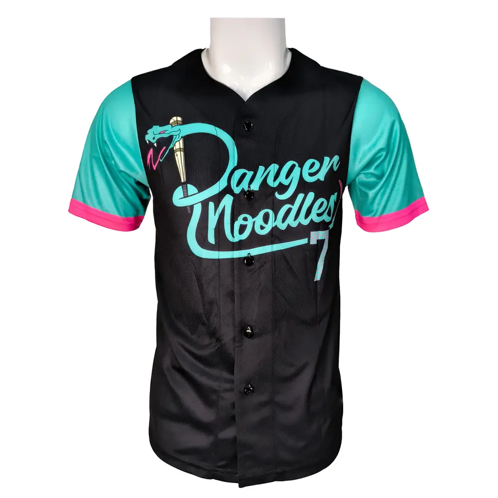Wholesale Black Teal Custom Sublimated Baseball Jersey Factory, Products